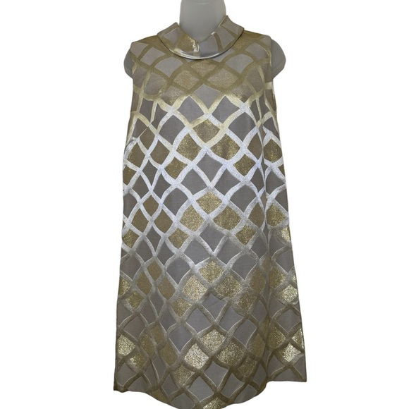 Dresses & Skirts - Vintage B Altman & Co. Gold Sleeveless Sheath Dress Vintage Size 14